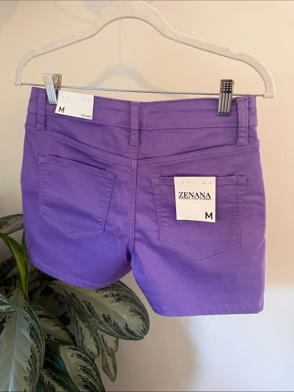 Zenana NWT Purple Knit Shorts + LOFT Black Cream Floral Shorts Bundle | Size S - Picture 11 of 11